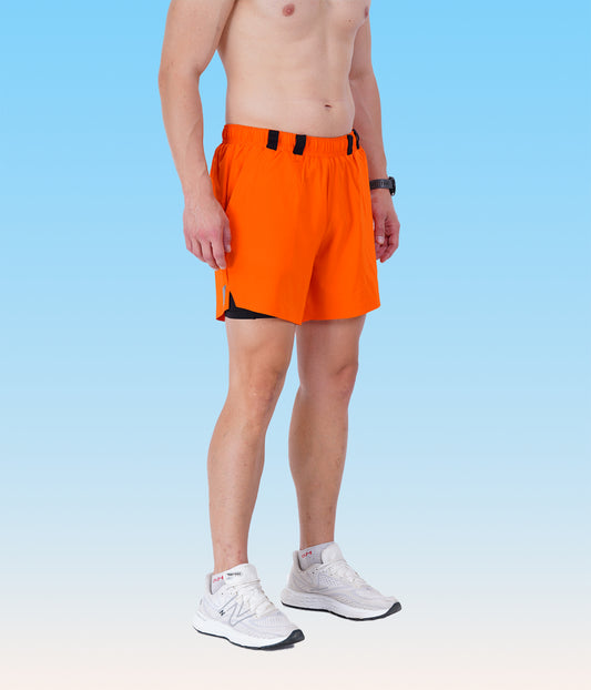 2-in-1 Distance Shorts with Tights, 5 inch